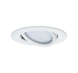 VGRADNI LED REFLEKTOR RL NOVA COIN 1X6.5W GIB. OKROGLA, BELA MAT/ALU