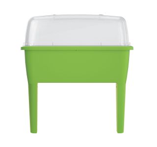 VISOKA GREDA, UMETNA MASA RASPANA ZELENA S POKROVOM. 77X38.7X82 CM