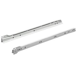 VODILO ZA PREDAL HETTICH DIY 550 MM, BELO PAR=2KOS DELNI IZVLEK
