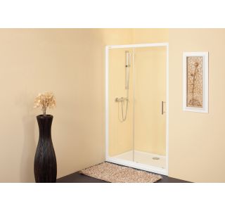 VRATA KABINE ZA PRHANJE KOLPA SAN TV2D/S 100/K SQ LINE H190 BELI PROFILI PROZORNO ST.