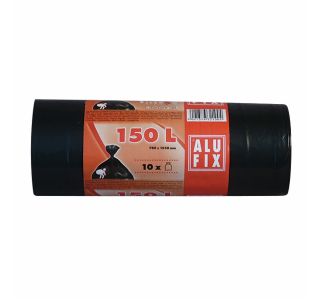 VREČKE ZA SMETI ALUFIX 150 L/10 ČRNE