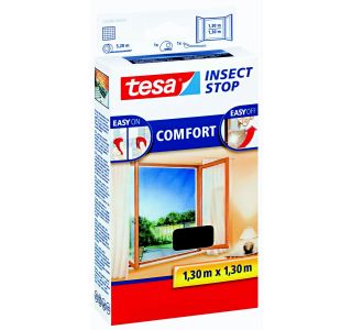 ZAŠČITA PRED INSEKTI TESA MREŽA PROTI MRČESU ZA OKNO ČRNA 1.3X1.3 COMFORT