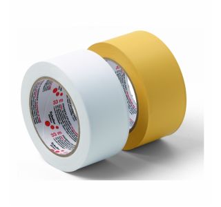 ZAŠČITNI LEPILNI TRAK PVC UV OBSTOJEN RUMEN 0.18MM 30MMX33M