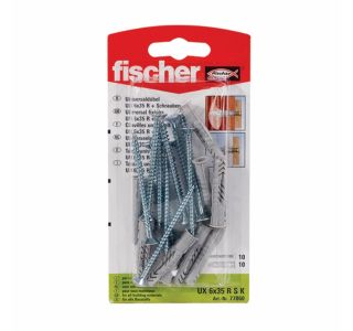 ZIDNI VLOŽEK Z VIJAKOM FISCHER UX 6 X 35 RSK Z ROBOM +VIJAK 4.5X60