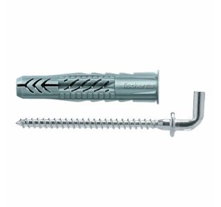 ZIDNI VLOŽEK Z VIJAKOM FISCHER UX 6 X 35 WH K Z ROBOM + KAVELJ 4.5X53
