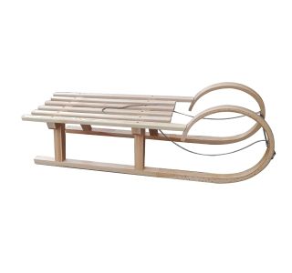 ZIMSKI ŠPORTNI REKVIZIT WOODMAX SANKE SX 100 CM ZAVITE LESENE