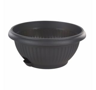 ZUNANJA SKLEDA MEDITERAN 23 CM ANTRACIT S PODSTAVKOM
