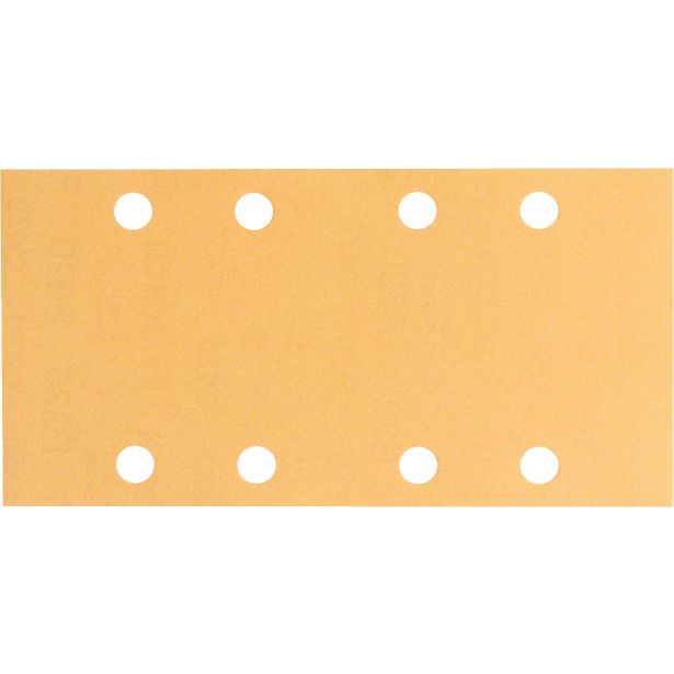10-DELNI SET SAMOPRITRDILNIH BRUSNIH LISTOV BOSCH 93X185 MM K40 8 LUKENJ RUMENA BARVA ZA LES