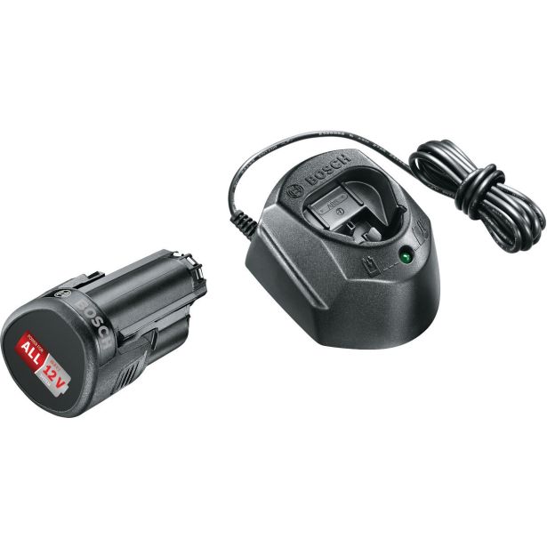 12 V ZAČETNI KOMPLET BOSCH 1X PBA 1,5 AH + POLNILNIK AL 1210 CV