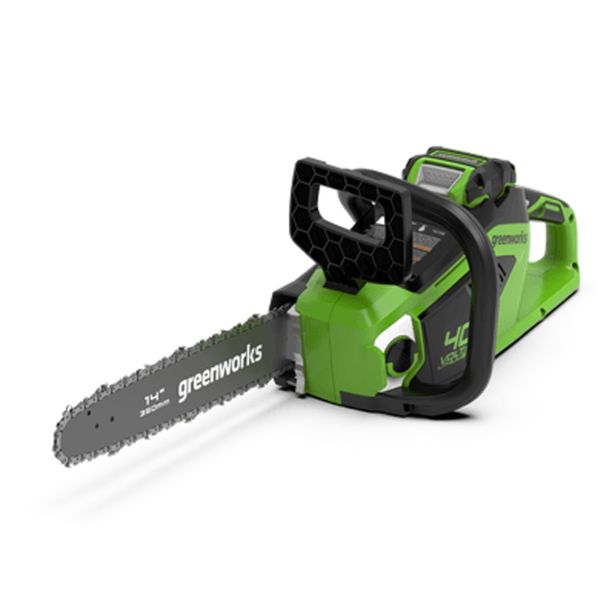 AKUMULATOR. VERIŽNA ŽAGA GREENWORKS 40V 35 CM DIGIPRO Z 4AH BATERIJO IN POLNILCEM