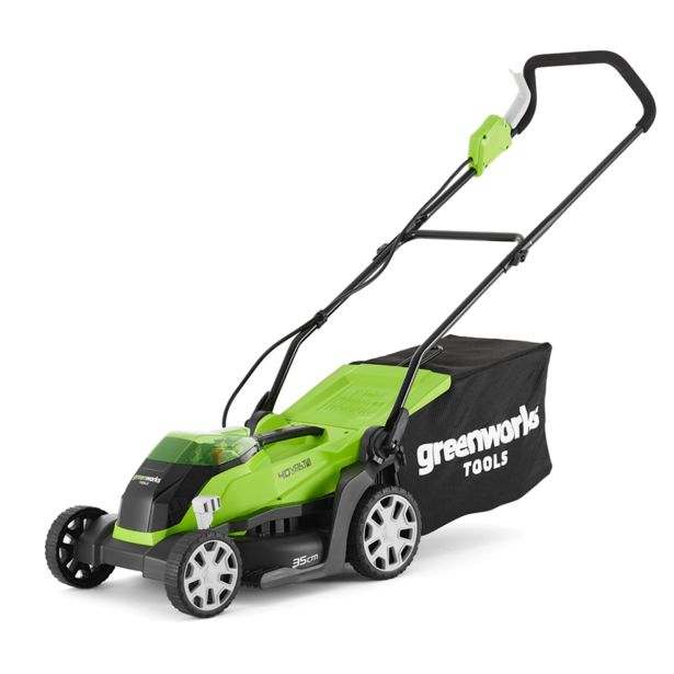 AKUMULATORSKA KOSILNICA GREENWORKS 40V 35 CM Z 2AH BATERIJO IN POLNILNIKOM