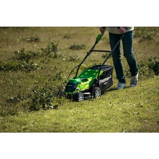 AKUMULATORSKA KOSILNICA GREENWORKS 40V 35 CM Z 2AH BATERIJO IN POLNILNIKOM