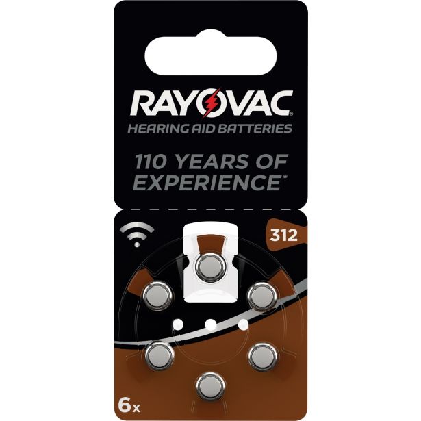 ALKALNI BATERIJSKI VLOŽEK RAYOVAC HA312 (PR41) BL/6 ZA SLUŠNI APARAT