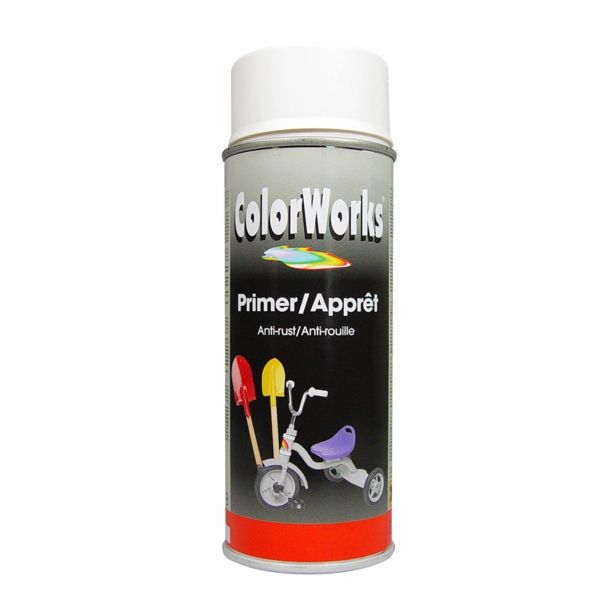 BARVNI SPREJ COLORWORKS ALKID PRIMER 400 ML BEL
