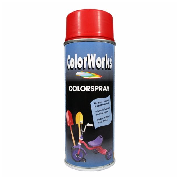 BARVNI SPREJ COLORWORKS ALKID RAL.: 3000 400 ML RDEČA