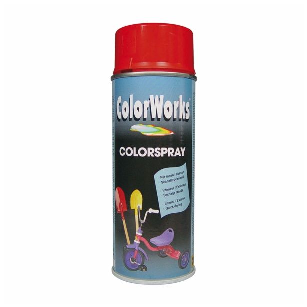 BARVNI SPREJ COLORWORKS ALKID RAL.: 3002 400 ML T. RDEČA