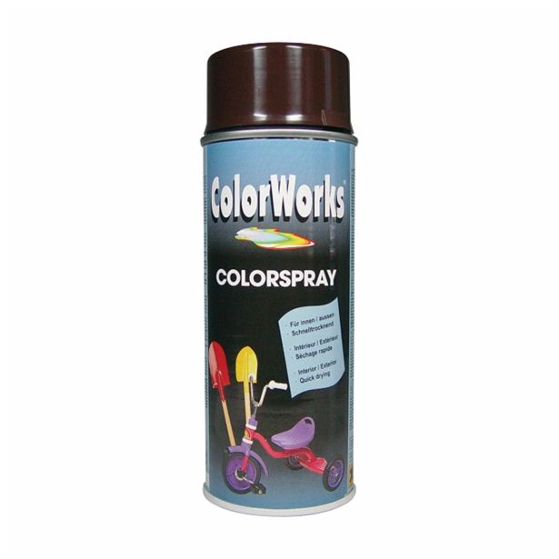 BARVNI SPREJ COLORWORKS ALKID RAL.: 8017 400 ML ČOKOLADNO RJAV