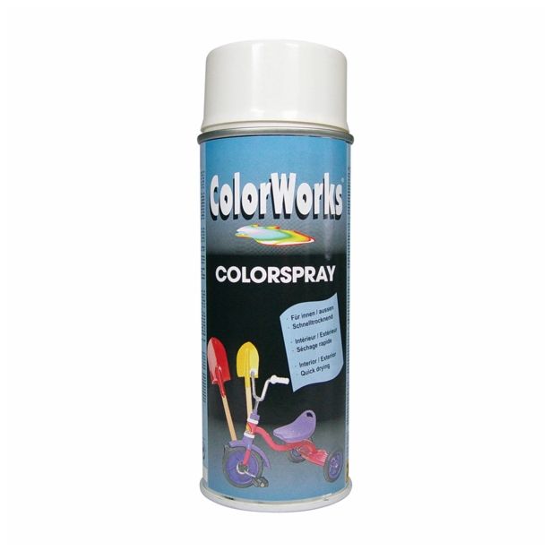 BARVNI SPREJ COLORWORKS ALKID RAL.: 9010 400 ML BELA