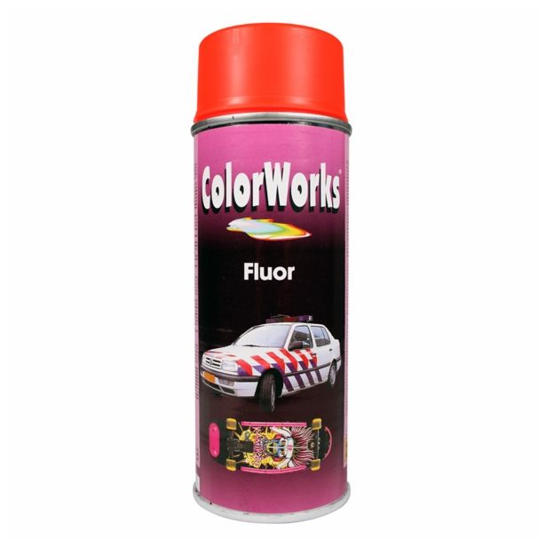 BARVNI SPREJ COLORWORKS FLUORESCENTNI ORANŽNI 400 ML