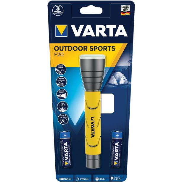 BATERIJSKA SVETILKA VARTA LED OUTDOOR SPORTS + 2XAA