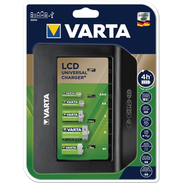 BATERIJSKI POLNILNIK VARTA UNIVERSALNI POLNILNIK PRAZEN, ZA AA, AAA,C,D,9V