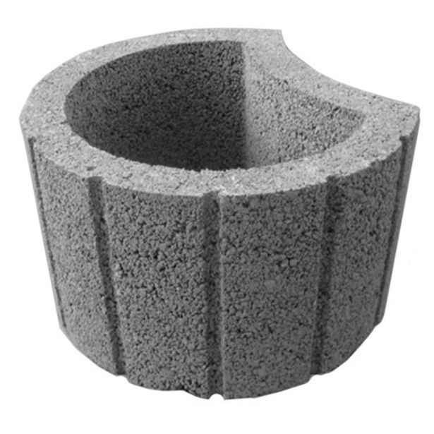BETONSKI IZDELEK OBLAK GROUP ŠKARPNI ELEMENT FLORA LUNA, FI 40, H=24 CM