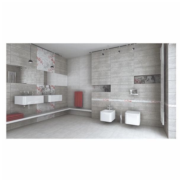 BORDURA ZA KERAM.PLOŠČICE CERAMICA COLOR CITY INOX 1.5X75