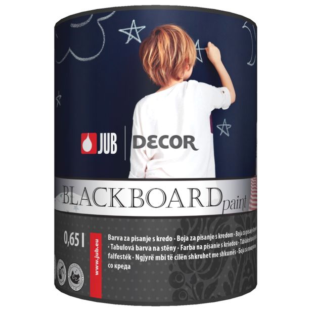 DEKORATIVNA BARVA JUB DECOR BLACKBOARD PAINT ČRNA 0.65L