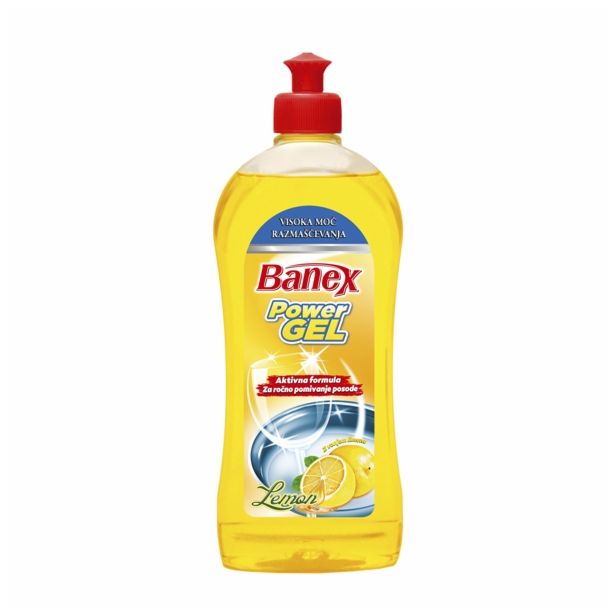 DETERGENT-ROČNO POMIVANJE BANEX POWER GEL 500 ML