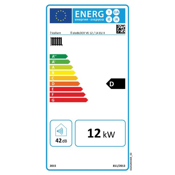 ELEKTRIČNI KOTEL VAILLANT ELOBLOCK VE 12/14 EU II STENSKI, 12 KW