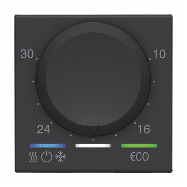 ELEKTRON. IN SIGNALNI EL. MODUL TERMOSTAT OSNOVNI 6A ČRN, 2M