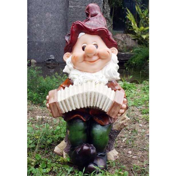 FIGURA, OKRASNA PALČEK S HARMONIKO VIŠ 48CM