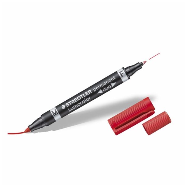 FLOMASTER STAEDTLER 0.6 IN 1.5 MM ČRN DUO ART. 348-9 LUMOCOLOR