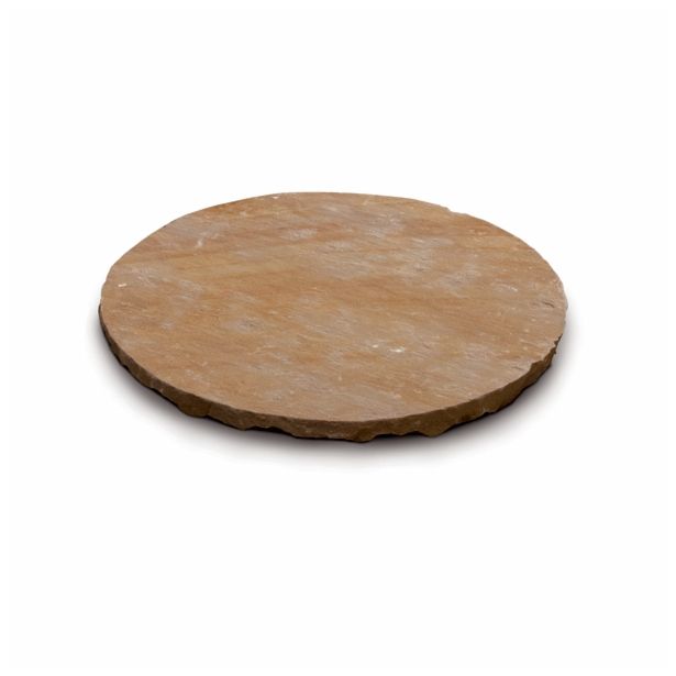 IZDELEK IZ KAMNA ALPCOLOR STOPNIK OKROGLI, 2-4CM, FI 40CM, RJAVI