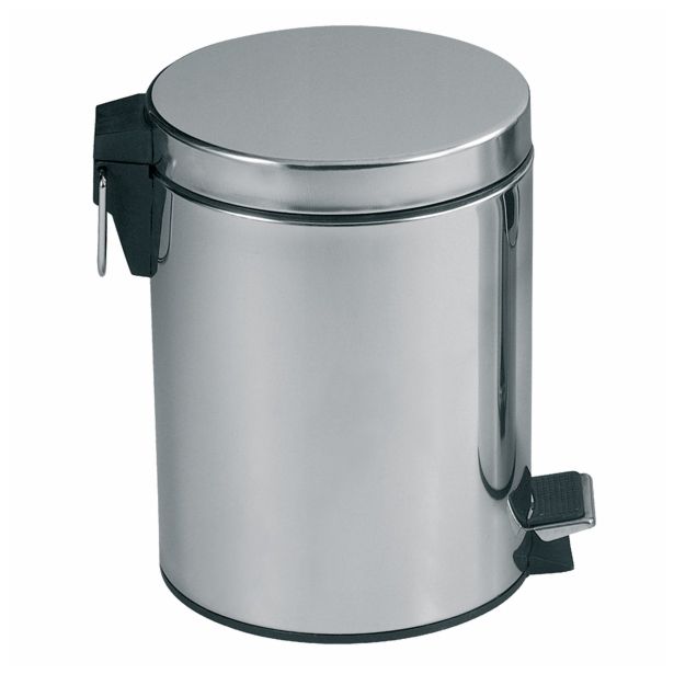 KOŠ ZA SMETI MSV S PEDALKO, 30 L, INOX