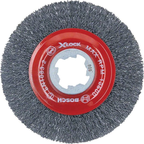 KROŽNA ŽIČNA ŠČETKA BOSCH 115 MM 0.3 MM X-LOCK
