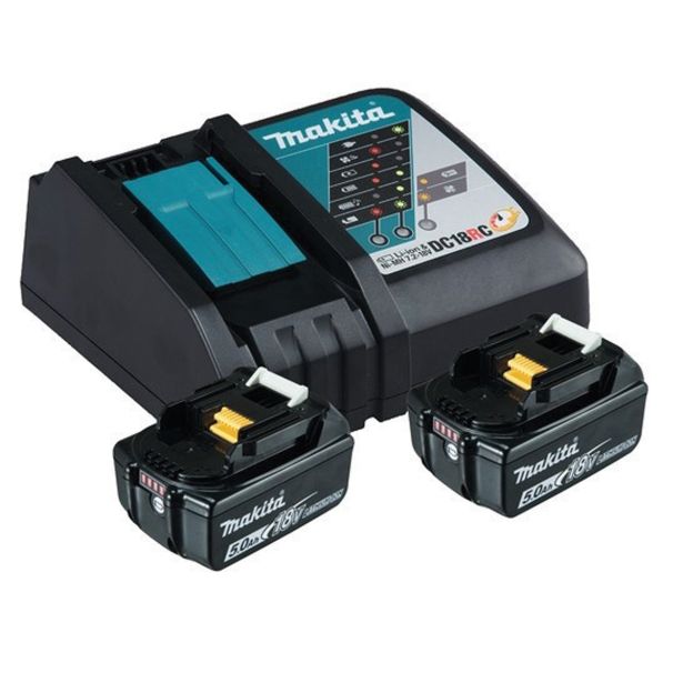 MAKITA POWER SET BL1850BX2, DC18RCX1 197570-9