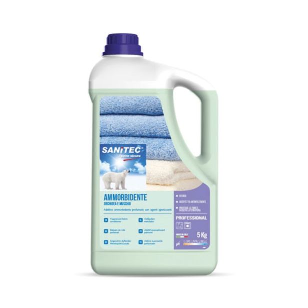 MEHČALEC ZA PERILO SANITEC 5 LIT AMMORBIDENTE ORCHIDA E MUSCHIO SANITEC
