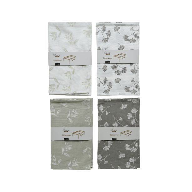 NAMIZNI TEKAČ DECORIS 40X140 CM,RAZLIČNI MOTIVI BELO SIV