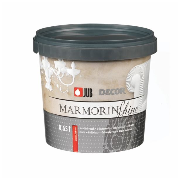 NOTRANJA DEKORATIVNA BARVA JUB DECOR MARMORINE SHINE 0.65 L - TRANSPARENTNI ZAŠČITNI VOSEK