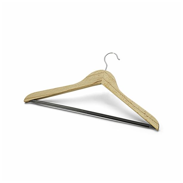 OBEŠALNIK/STOJALO CORONET OBEŠALNIK ZA OBLEKO 45 CM LESEN S PREČKO