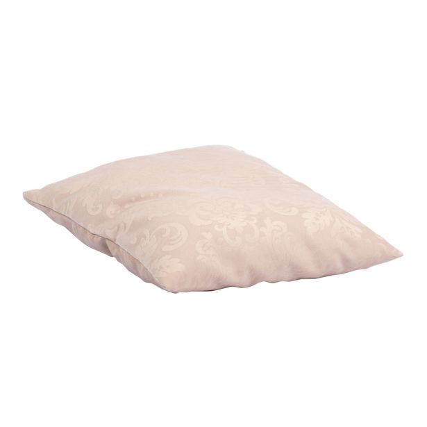OKRASNI VZGLAVNIK MERCIS BORA DAMASK 14 43X43 CM BELA KAVA