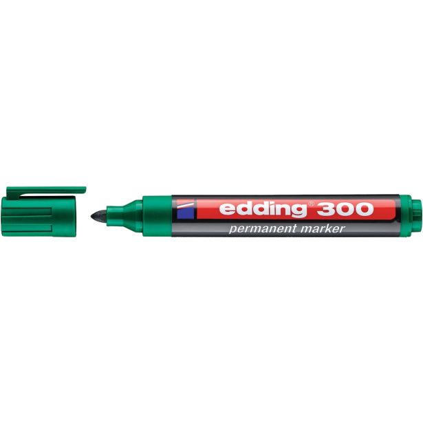 PERMANENTNI MARKER EDDING, DEBELINA KONICE 1,5-3MM, ZELEN