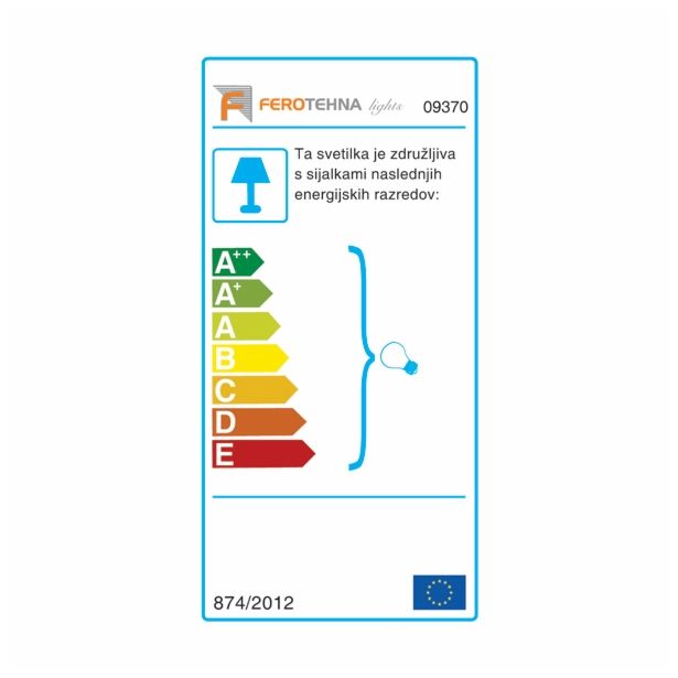 PLAFONJERA FEROTEHNA PL 300 K 12 EDERA 1X 60W E27 230V