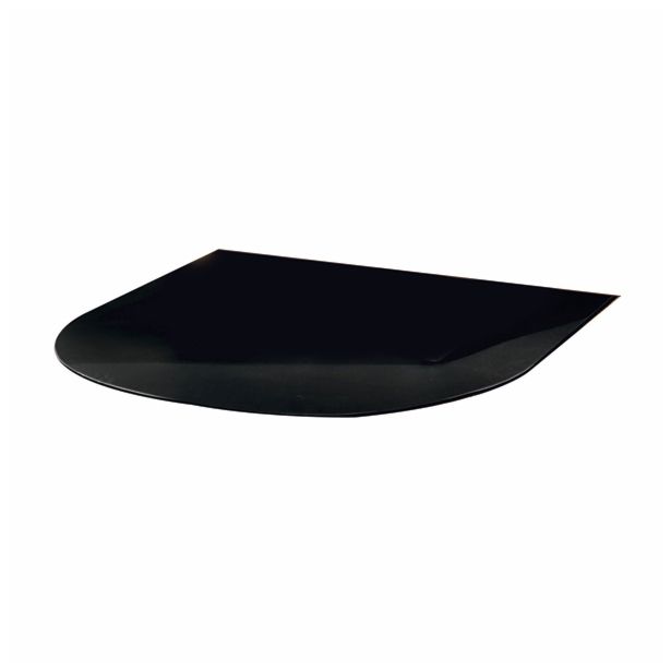 PODLOŽNA PLOŠČA LOKATERM POLKROŽNA 600X700 MM ČRNA