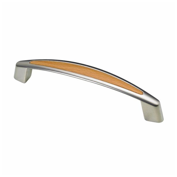 POHIŠTVENI ROČAJ HETTICH DIY 128 MM, NIKLJAN/BUKEV