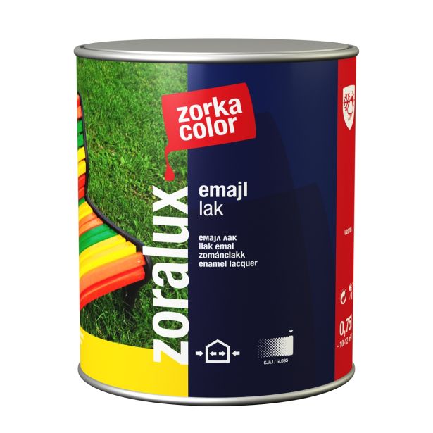POKRIV.PREM.ZA KOV.,LES ZORKA DEKOR ZORALUX EMAJL LAK RJAVA 2.5 L 4328