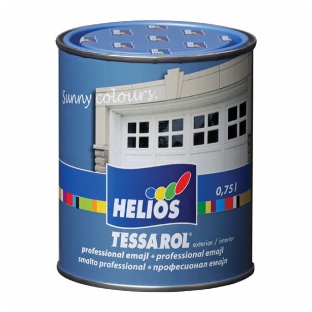 POKRIVNI PREMAZ ZA KOVINO IN LES TESSAROL  EMAJL PROFESSIONAL BELI SIJAJ 0.75 L