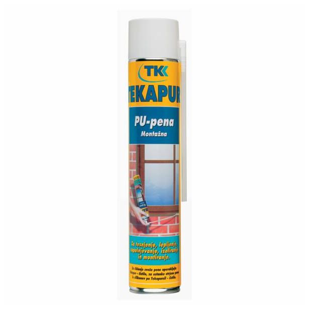 POLIURETANSKA PENA TEKAPUR MONTAŽNA 500 ML - STANDARD - HAND HELD