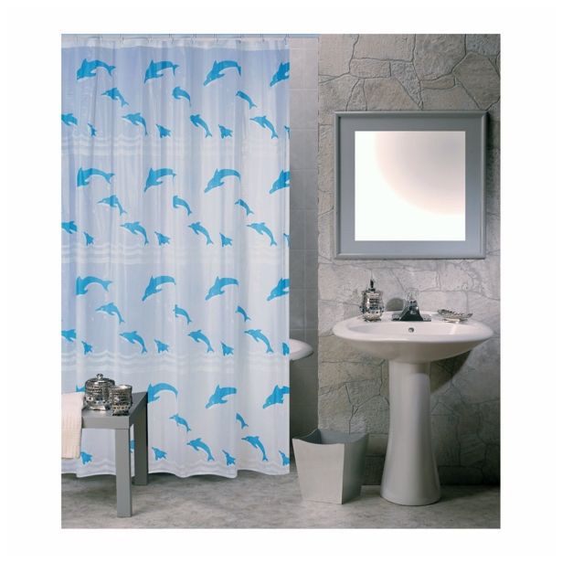 PVC KOPALNIŠKA ZAVESA MSV 180X200 DELFINI